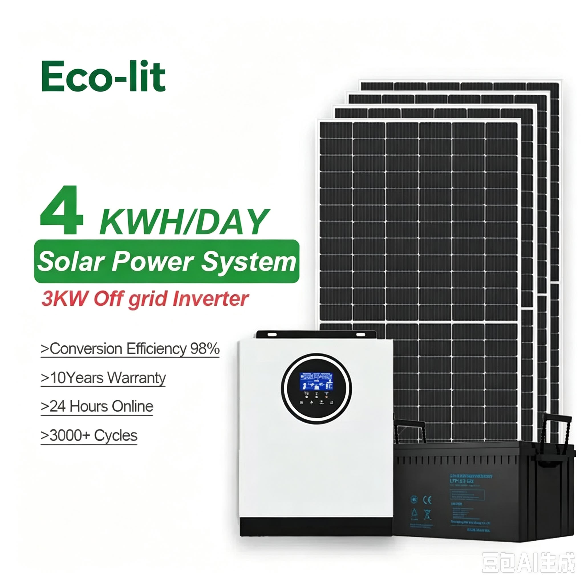 CampDome off-grid solar power system for glamping dome resorts