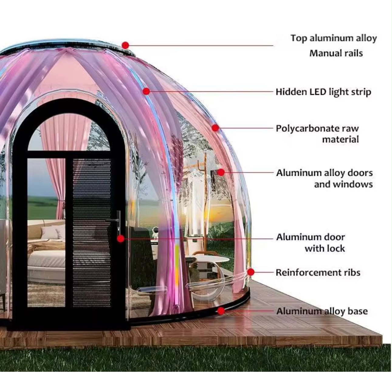 P20 Luxury Glamping Bubble Dome gallery image 8