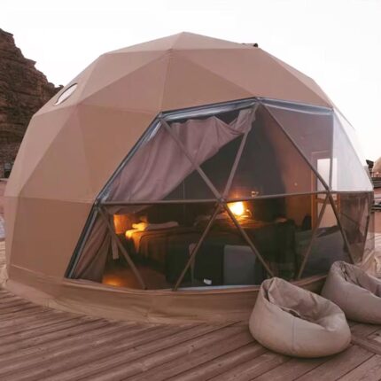 PVC Geodetic Dome for Camping Glimpsing Resorts by Campdome  CT-01